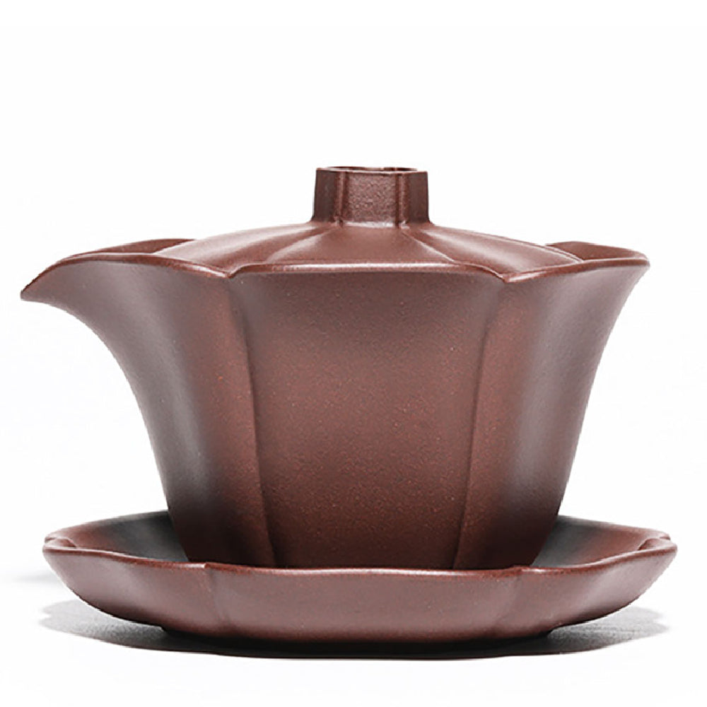 Gaiwan Yixing Lotus Clay Covered Cup Tea Bowl 180ml