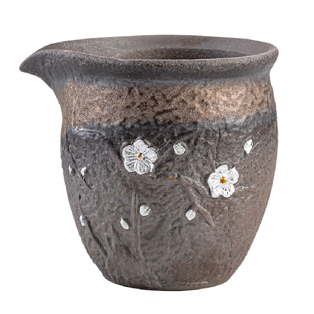 Gongdao Bei Fair Cup Rock Clay Plum Blossom Gilt Glaze 200ml