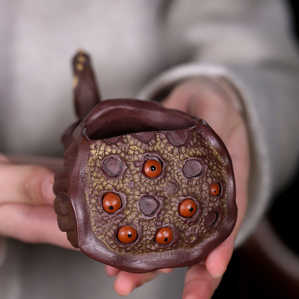 Lotus Seedpod Fair Cup Yixing Purple Clay Pitcher 200ml
