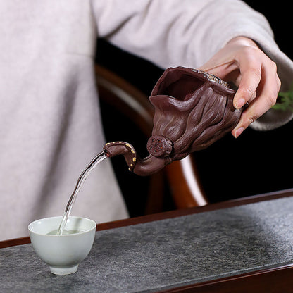 Lotus Seedpod Fair Cup Yixing Purple Clay Pitcher 200ml