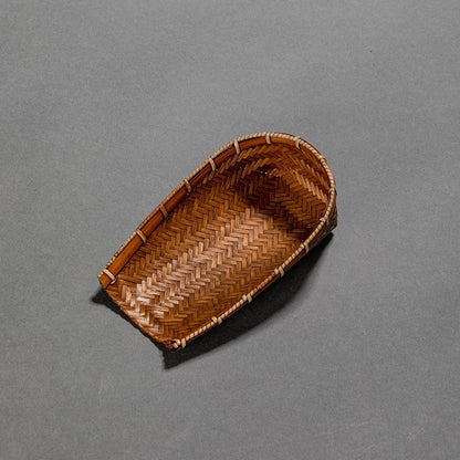 Bamboo Weaving Tea Holder Chahe With Spoon 2 Styles