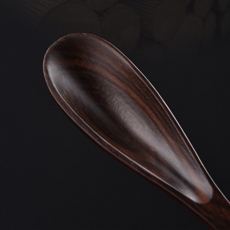 Ebony Wood Cha He Tea Holder — Pipa Style