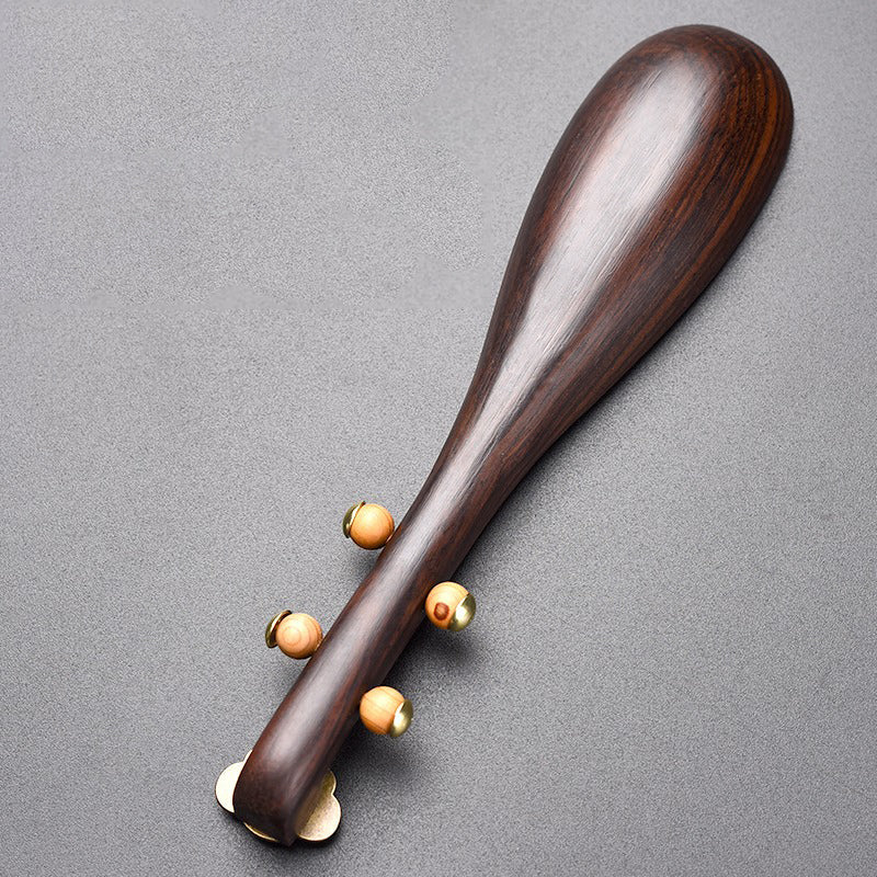 Ebony Wood Cha He Tea Holder — Pipa Style