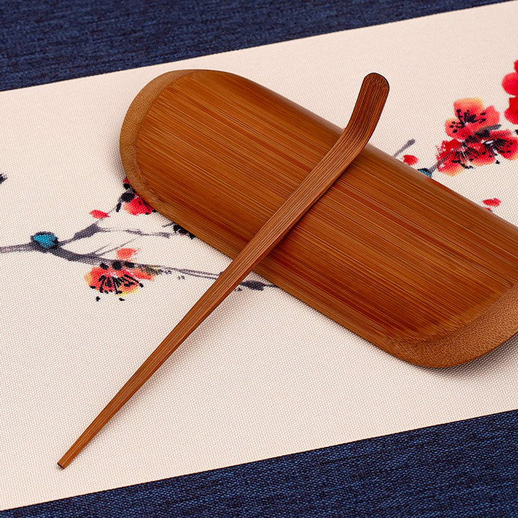 Bamboo Cha He Tea Holder With Tea Needle Gongfu Ceremony