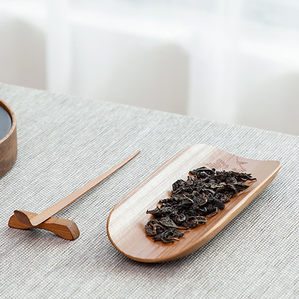 Bamboo Cha He Tea Holder With Tea Needle Gongfu Ceremony