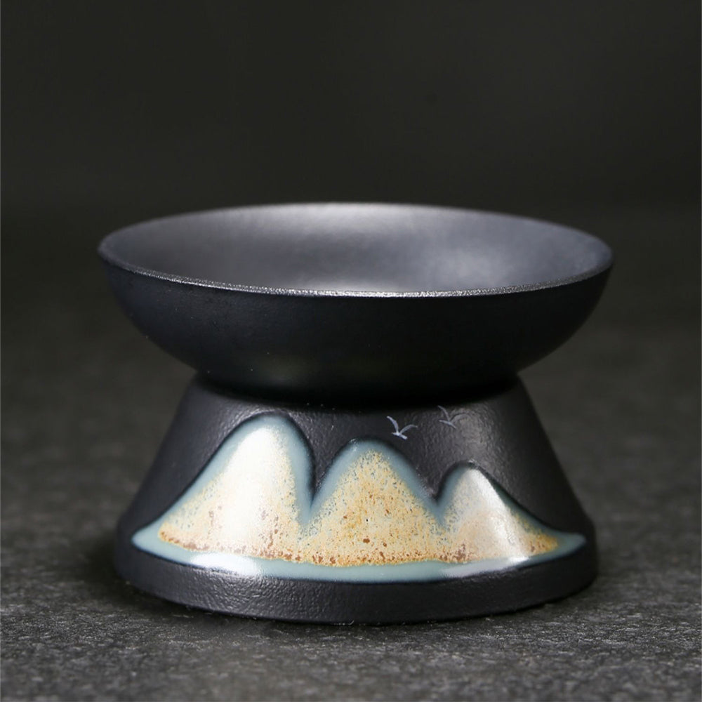 Mountains And Birds Kutani-yaki Tea Set