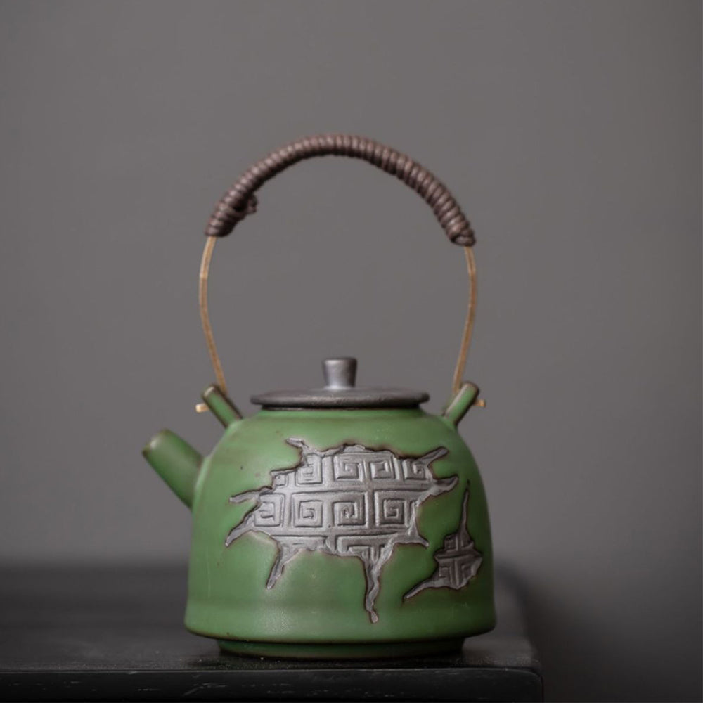 Ceramic Tea Set Kiln Glaze Gongfu Teapot 5-Piece 175ml