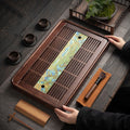 Wood Tea Tray with Drainage Pump – Thousand Miles Landscape