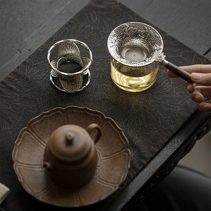Lotus Goldfish Tea Strainer with Holder | Alloy Tea Filter