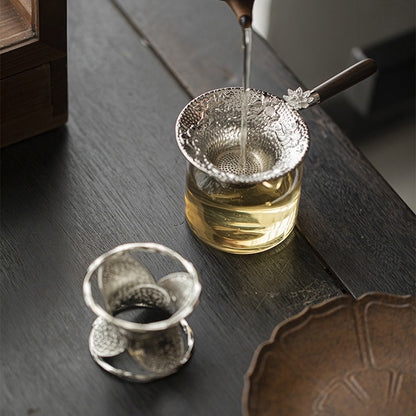 Lotus Goldfish Tea Strainer with Holder | Alloy Tea Filter