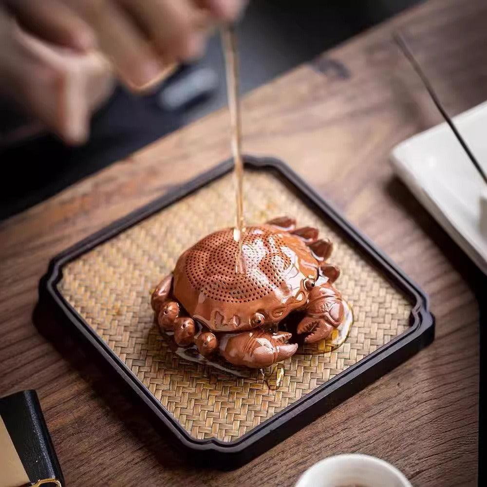 Tea Strainer Crab – Zhu Ni Clay Tea Pet & Filter 2-in-1