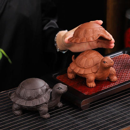 Tea Pet Strainer Turtle Yixing Clay Dual-Use Loose Leaf