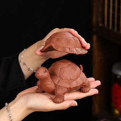Tea Pet Strainer Turtle Yixing Clay Dual-Use Loose Leaf