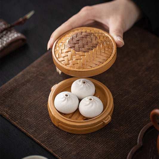 Xiaolongbao Ceramic Tea Strainer Set | Glass Fair Cup Dumpling