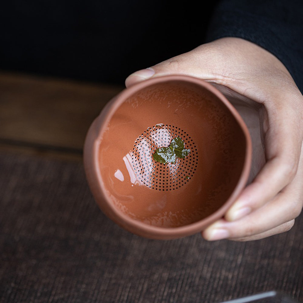 Tea Strainer Snail Tea Pet Yixing Clay Handmade Dual-Use