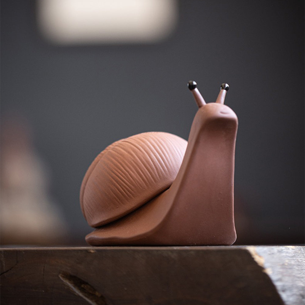 Tea Strainer Snail Tea Pet Yixing Clay Handmade Dual-Use
