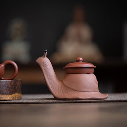 Tea Strainer Snail Tea Pet Yixing Clay Handmade Dual-Use