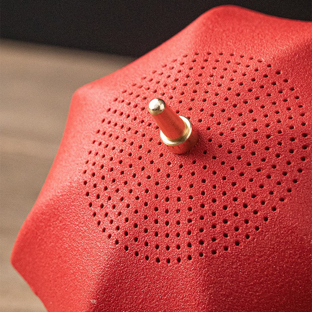 Ceramic Umbrella Tea Strainer with Holder | Rotating Handle