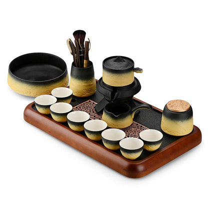 Automatic Gongfu Tea Set for 8 – Mountain & Sea Ceramic
