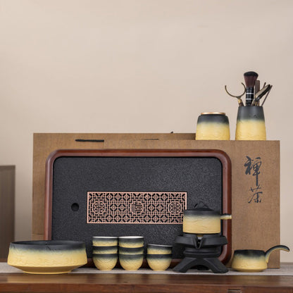 Automatic Gongfu Tea Set for 8 – Mountain & Sea Ceramic