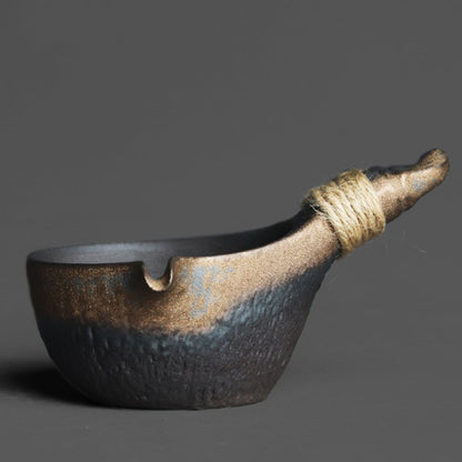 Gold Glaze Coarse Pottery Fair Cup | Gongfu Tea Pitcher