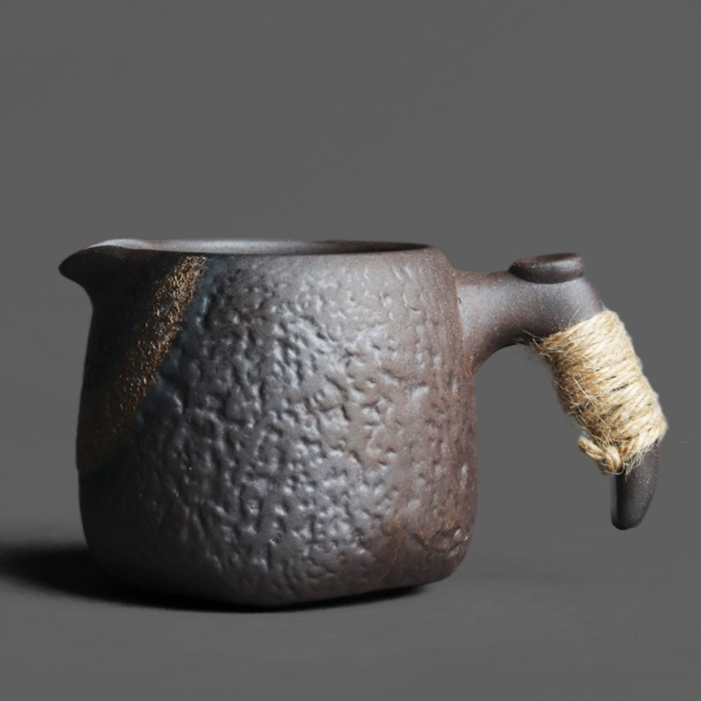 Fair Cup Japanese Stone Texture Ceramic Pitcher 255ml Tea