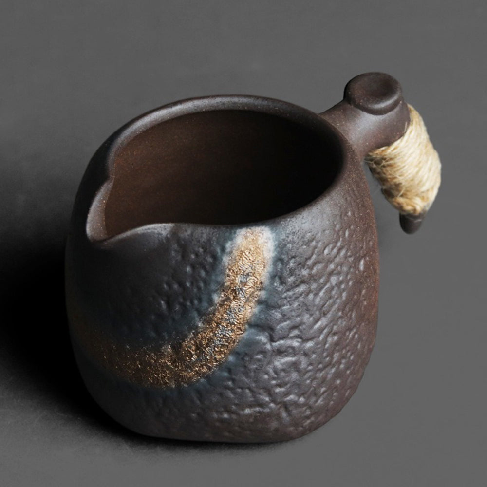 Fair Cup Japanese Stone Texture Ceramic Pitcher 255ml Tea