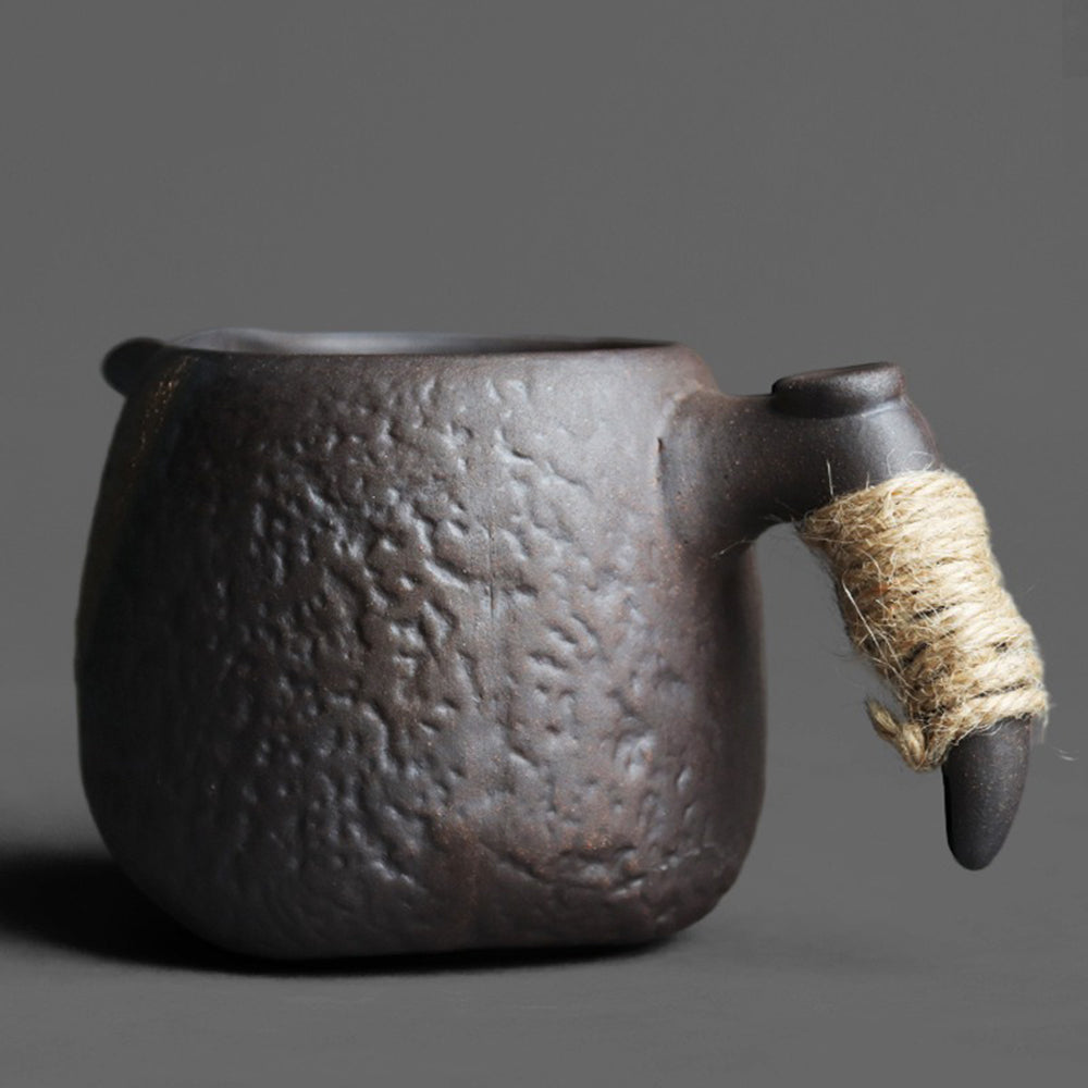 Fair Cup Japanese Stone Texture Ceramic Pitcher 255ml Tea