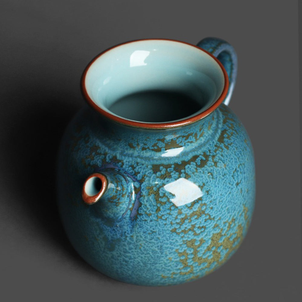 Jun Kiln Ceramic Fair Cup | Jade Blue Tianmu Glaze