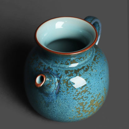 Jun Kiln Ceramic Fair Cup | Jade Blue Tianmu Glaze