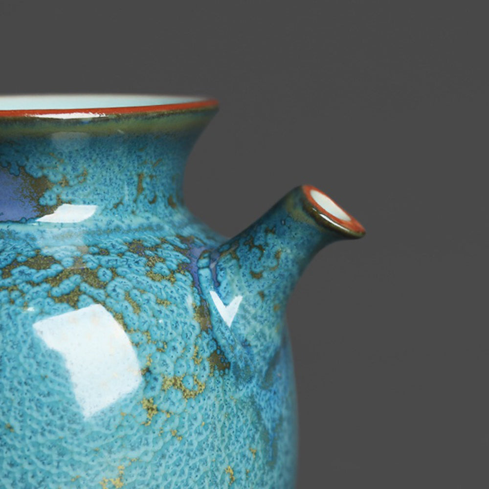 Jun Kiln Ceramic Fair Cup | Jade Blue Tianmu Glaze