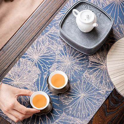 Brocade Jacquard Tea Table Mat Waterproof Non-Slip 2 Sizes