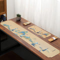 Velvet Tea Table Runner | Chinese Landscape Painting Mat