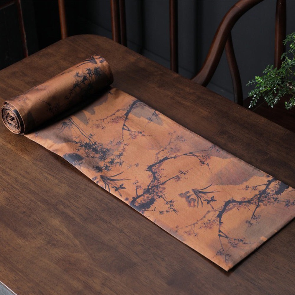 Tea Table Mat | Orchid Bamboo Xiangyunsha Silk Runner