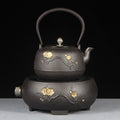 Cast Iron Teapot Set with Induction Cooker – Plum Blossom