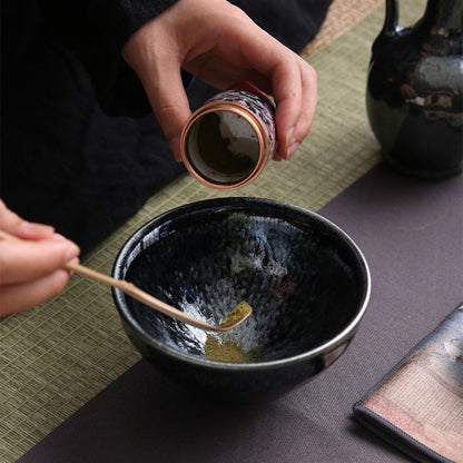 Matcha Tea Set Jianzhan Tenmoku | Travel Case 10-Piece