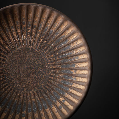 Ceramic Tea Cup with Saucer Bizen-yaki Style 200ml