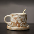 Handmade Ceramic Mug with Coaster & Spoon – Tokoname-yaki