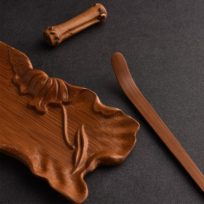 Cha He Bamboo Tea Holder Lotus Leaf – Gongfu Tea Set