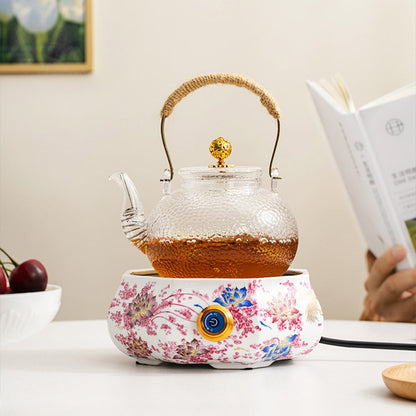 Induction Cooker Teapot Warmer Lotus Ceramic – 1000W 5-Gear