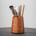 Bamboo Tea Utensil Set 6-Piece With Woven Holder Cha Dao
