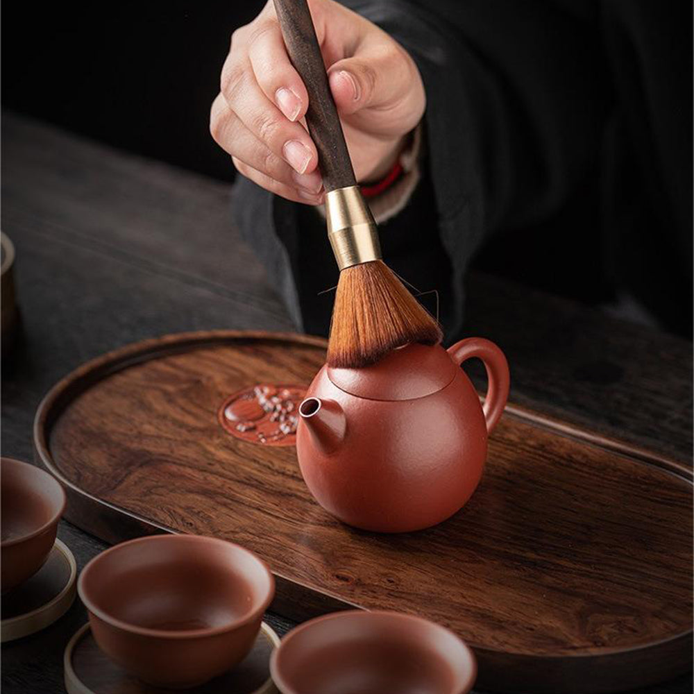 Tea Utensils Set – Ebony & Copper Kung Fu Tea Tools with 6 Coasters
