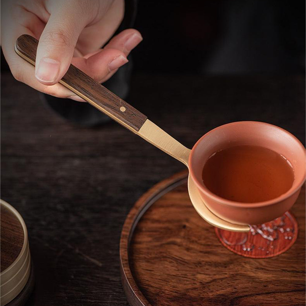 Tea Utensils Set – Ebony & Copper Kung Fu Tea Tools with 6 Coasters