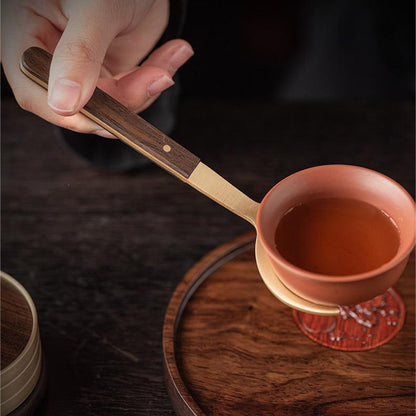 Tea Utensils Set – Ebony & Copper Kung Fu Tea Tools with 6 Coasters