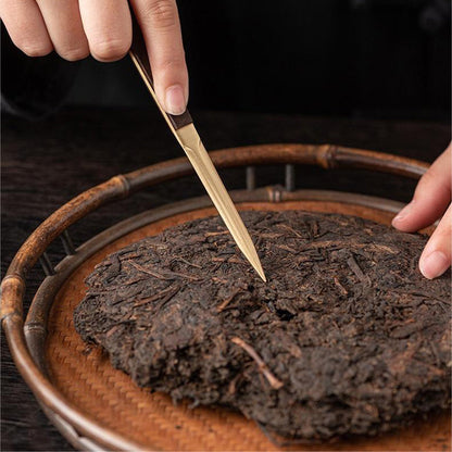 Tea Utensils Set – Ebony & Copper Kung Fu Tea Tools with 6 Coasters