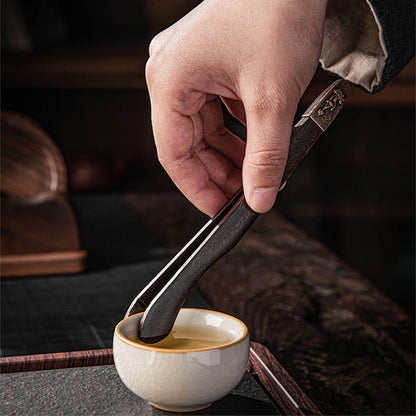Tea Utensils Set Walnut Wood | 6-Tool Kit & Coasters