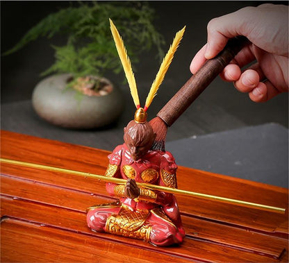 Wukong Ceramic Tea Pet Black Myth Colored Glaze 3 Styles