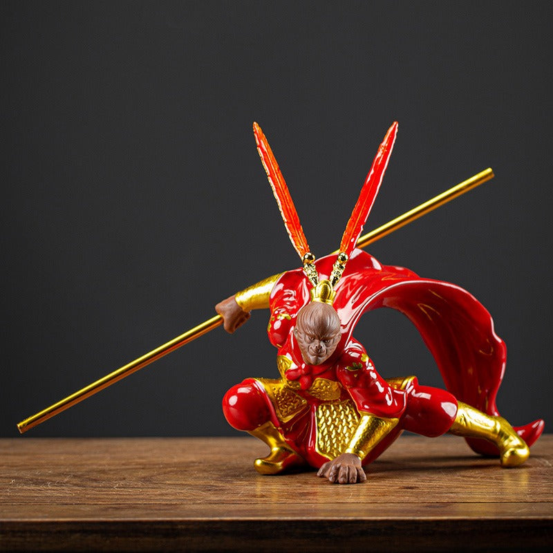 Wukong Tea Pet LED Light Incense Holder Set Black Myth