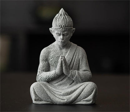 Wukong Blue Sandstone Tea Pet Ornament Black Myth 2 Styles