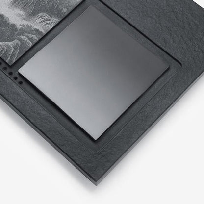 Gongfu Tea Tray | Black Stone Landscape Natural Texture